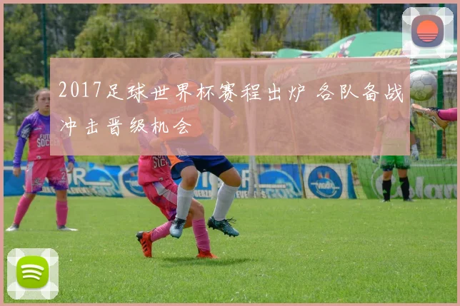 2017足球世界杯赛程出炉 各队备战冲击晋级机会